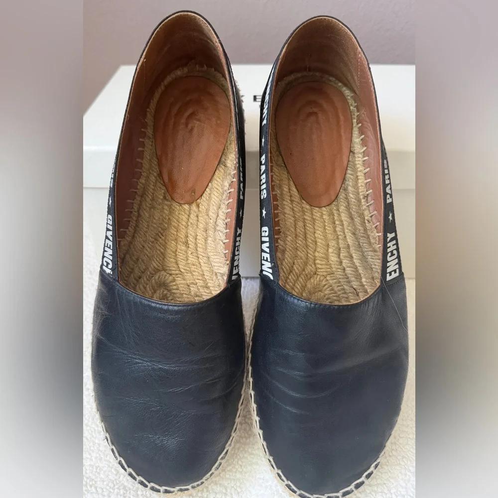 Givenchy Black Leather Espadrilles - Picture 2 of 6